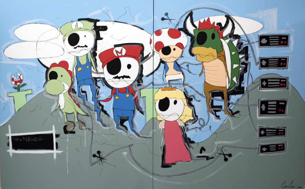 1000x620 Gg Art Work Miami Ironside - Artist Painting Cartoon