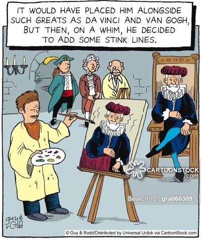 400x478 Artists Models Cartoons And Comics - Artist Painting Cartoon