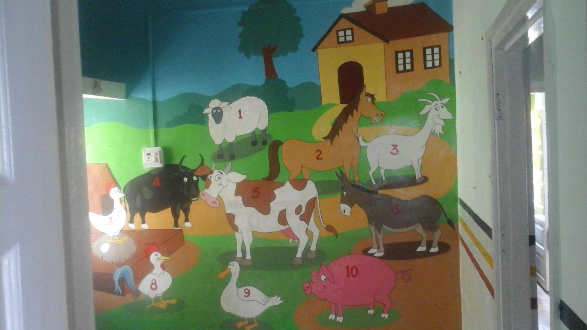 2048x1152 Cartoon Painting Artist For School, Camp - Artist Painting Cartoon