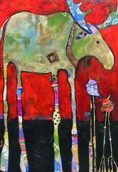 236x343 Pin By Jane Munro On Paint Moose, Whimsical Art - Artist Painting Clipart