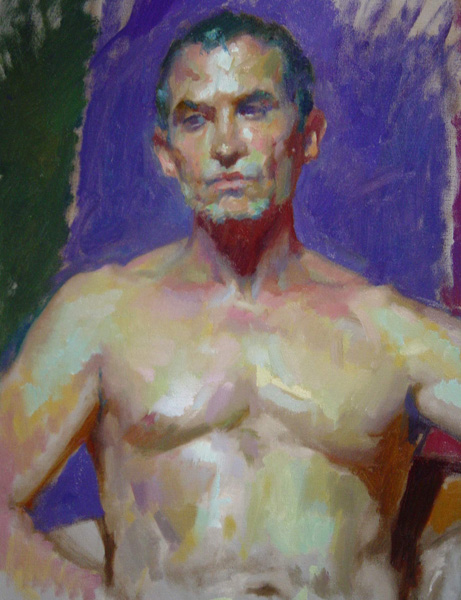 461x600 Oil Painting Sneak Preview Of Dan Thompsons Figure Painting - Artist Thompson Oil Painting