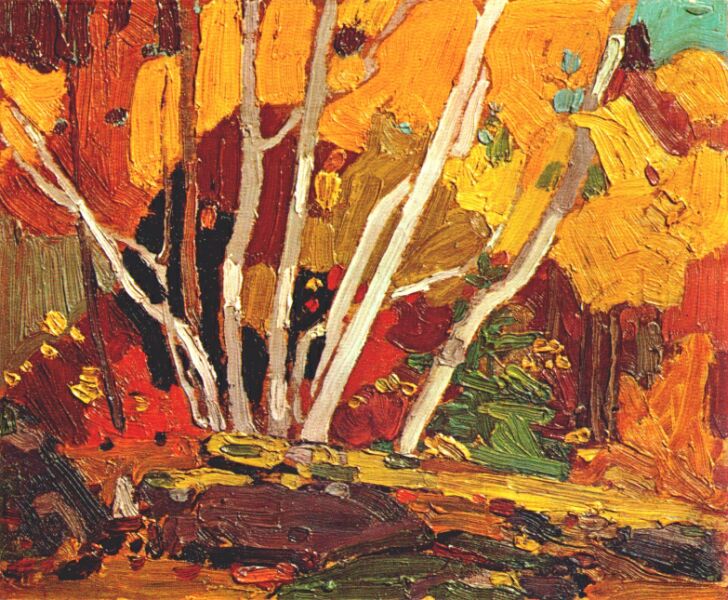 728x600 Tom Thomson - Artist Thompson Oil Painting