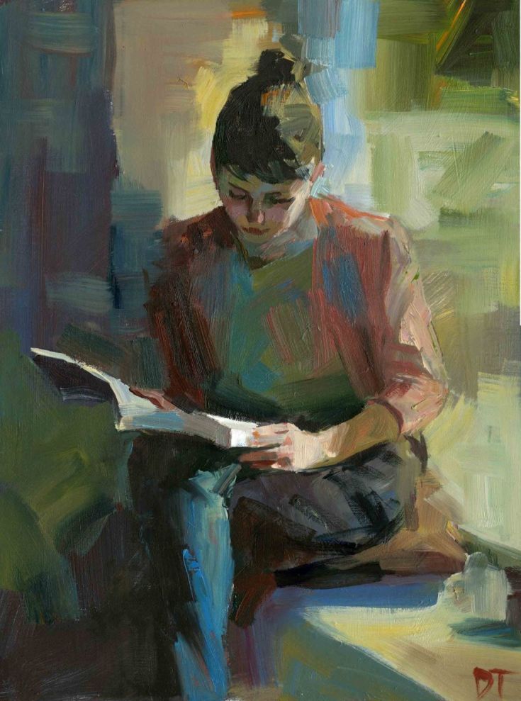 735x989 Artfinder Window Seat By Darren Thompson Oil Painting Window - Artist Thompson Oil Painting