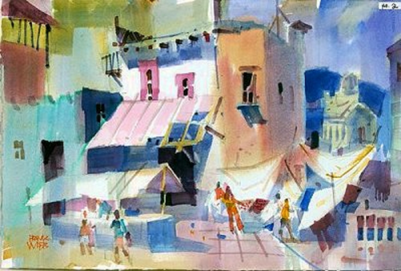 1400x945 Frank Webb - Artist Watercolor Painting