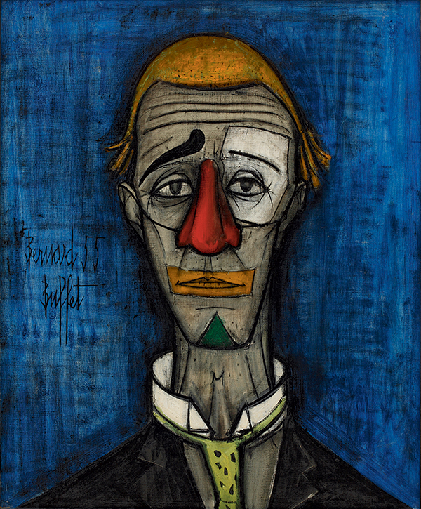 600x725 French Painter Bernard Buffet'Srtworknd Legacy Undergoes - Artists Who Painting Clowns
