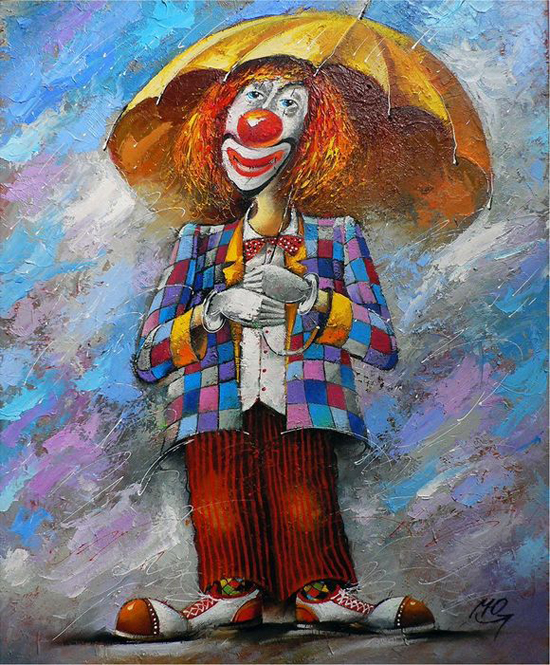 550x665 The Symbol Of The Circus - Artists Who Painting Clowns