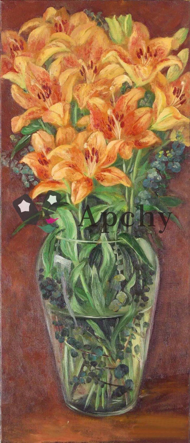 644x1500 Free Shipping High Quality Handmade Art Oil Painting Flowers - Artists Who Painting Flowers
