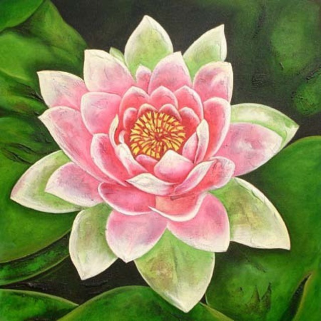 640x640 Narender Mehta Artwork Flower5 Original Painting Oil Nature Art - Artists Who Painting Flowers