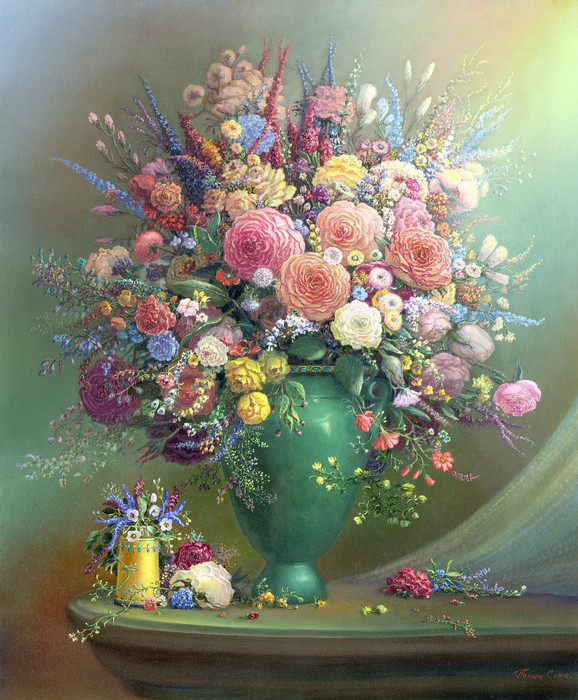 578x700 Paintings Gallery - Artists Who Painting Flowers
