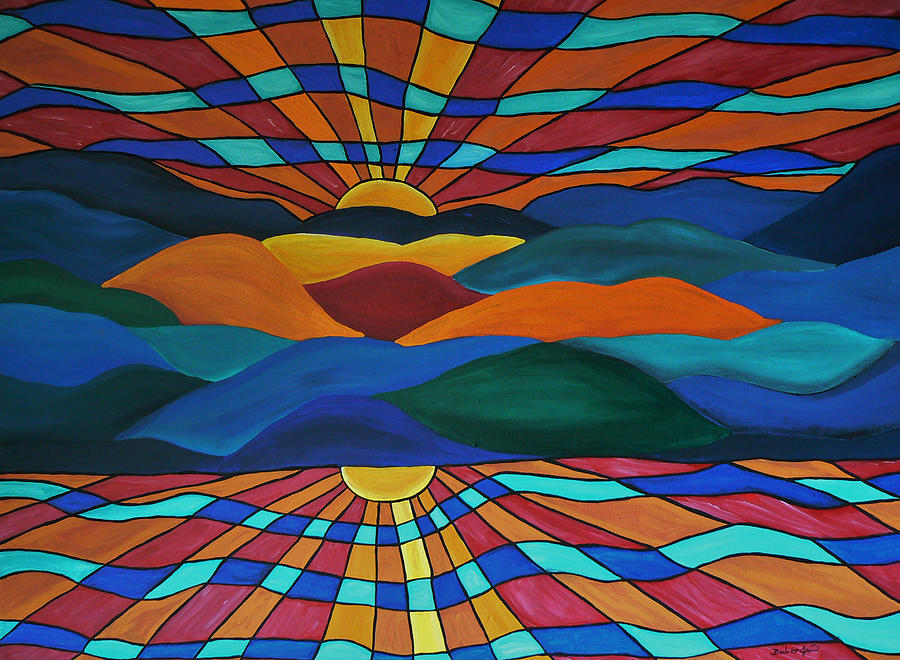900x660 As Above So Below Painting By Barbara St Jean - As Above So Below Painting
