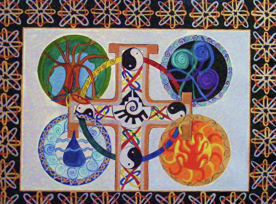 900x668 As Above So Below Painting By Kim Rahal - As Above So Below Painting