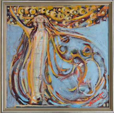 400x396 Oil Painting - As Above So Below Painting