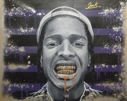 250x199 Asap Rocky Paintings - Asap Rocky Painting