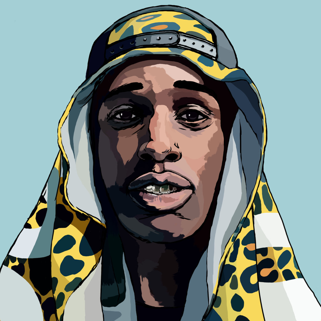 1024x1024 Meshua (Misha Korablin) - Asap Rocky Painting