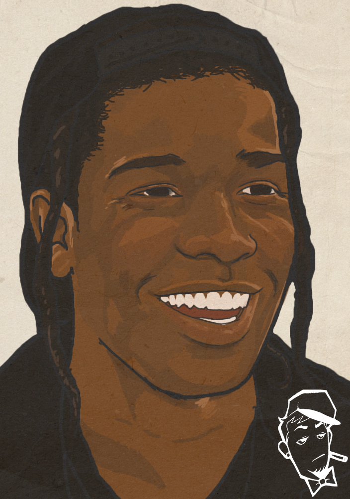 704x1002 Asap Rocky By Earnsomeheight - Asap Rocky Painting