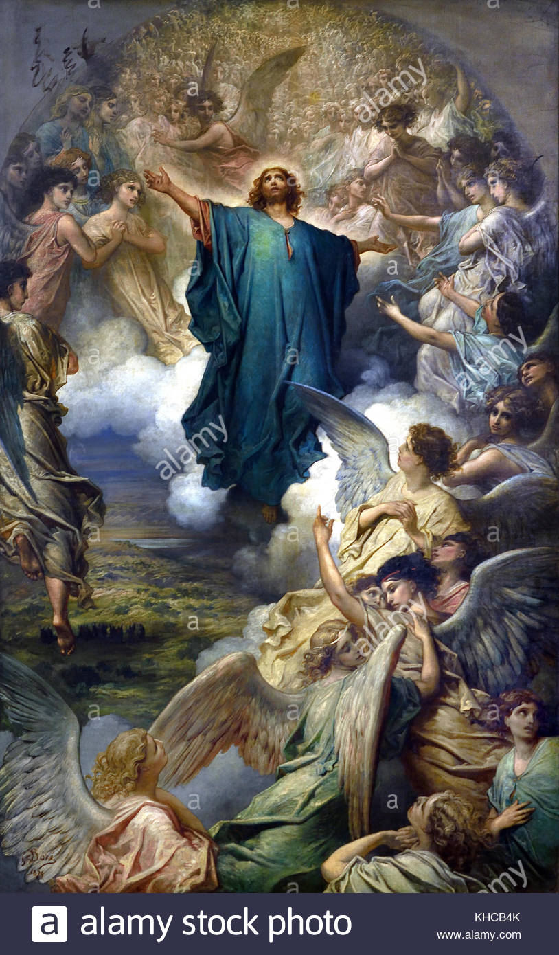 814x1390 Painting Crucifixion Jesus Christ Stock Photos Amp Painting - Ascension Of Christ Painting