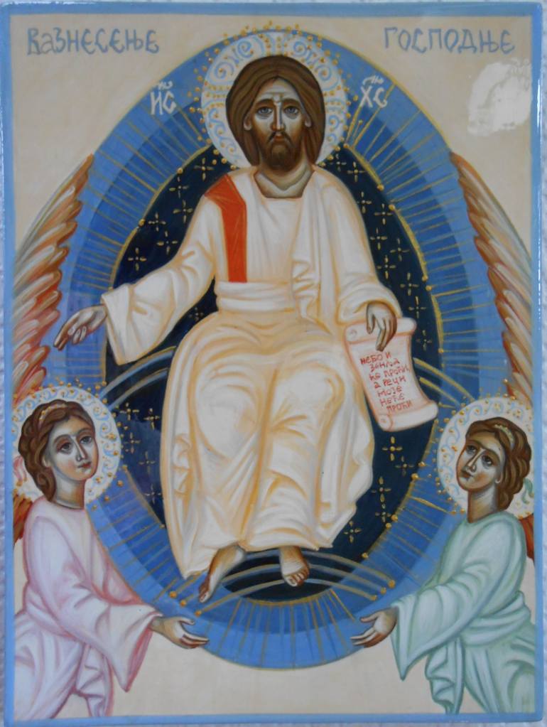 770x1023 Saatchi Art Ascension Of Jesus Christ Painting By Milica Kovacevic - Ascension Of Christ Painting