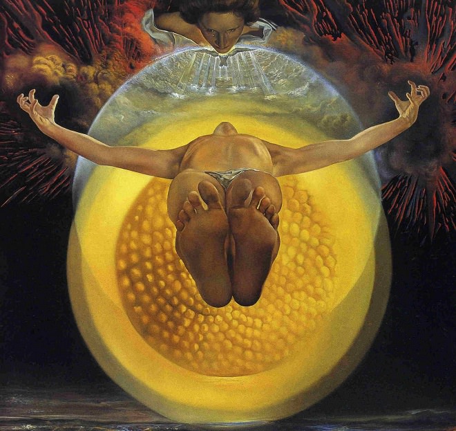 660x623 The Ascension Of Christ, 1958 By Salvador Dali - Ascension Of Christ Painting