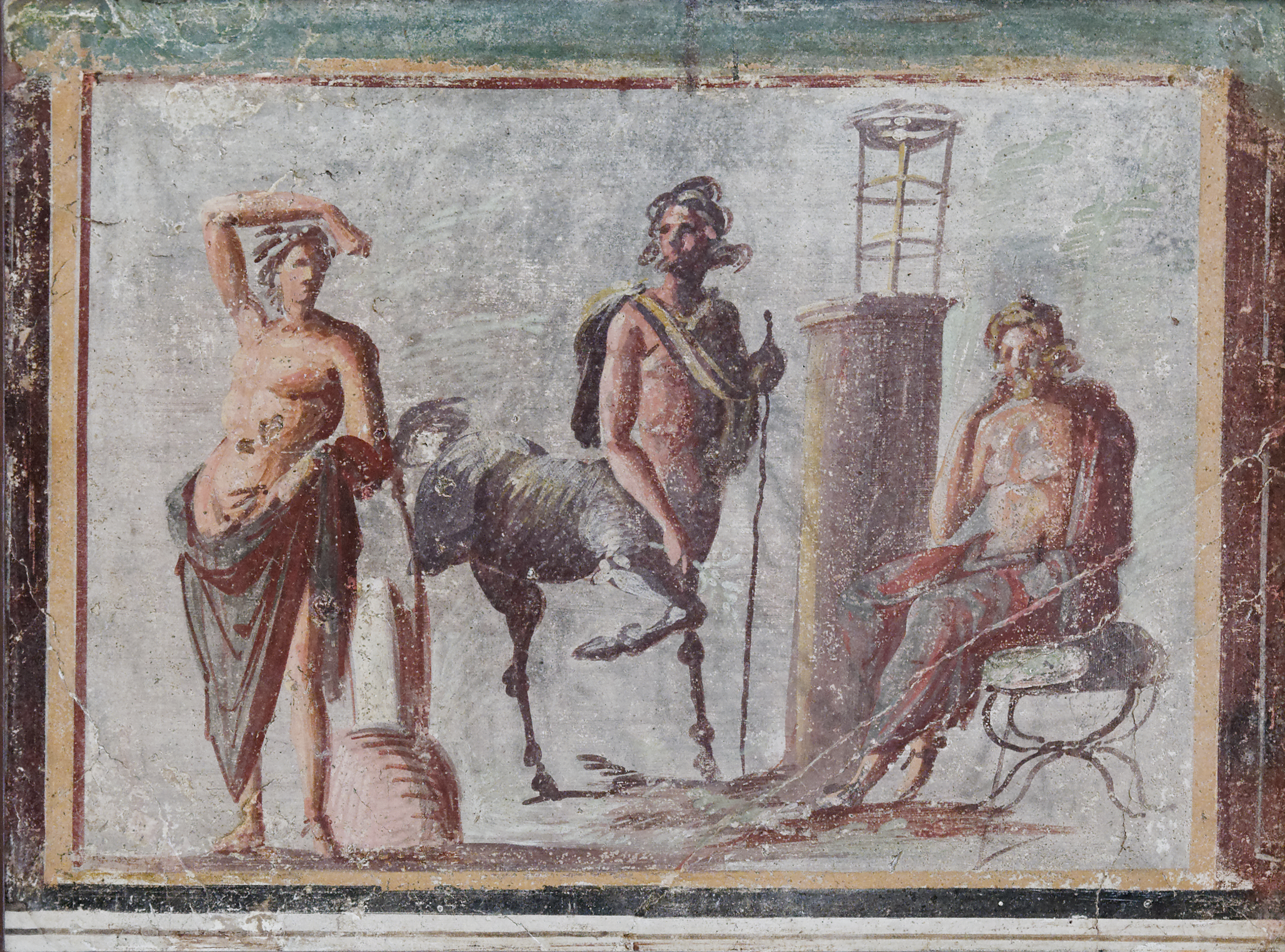 3500x2594 Fileapollo Chiron Asclepios Man Napoli Inv8846.jpg - Asclepius Painting