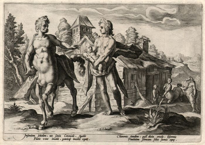 700x496 Hendrick Goltzius ( 1558 1617 ) - Asclepius Painting