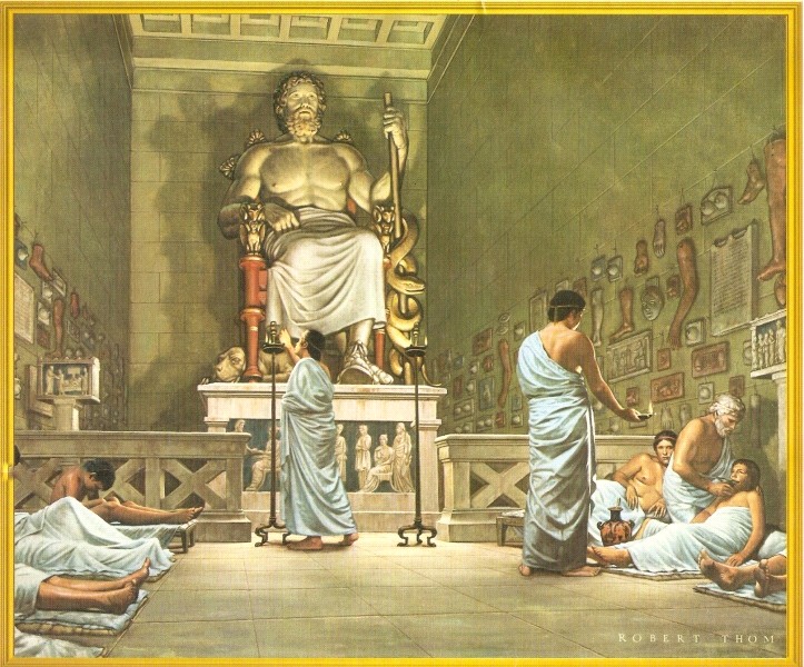 723x600 S.d. Hines Books The Cult Of Asclepius - Asclepius Painting