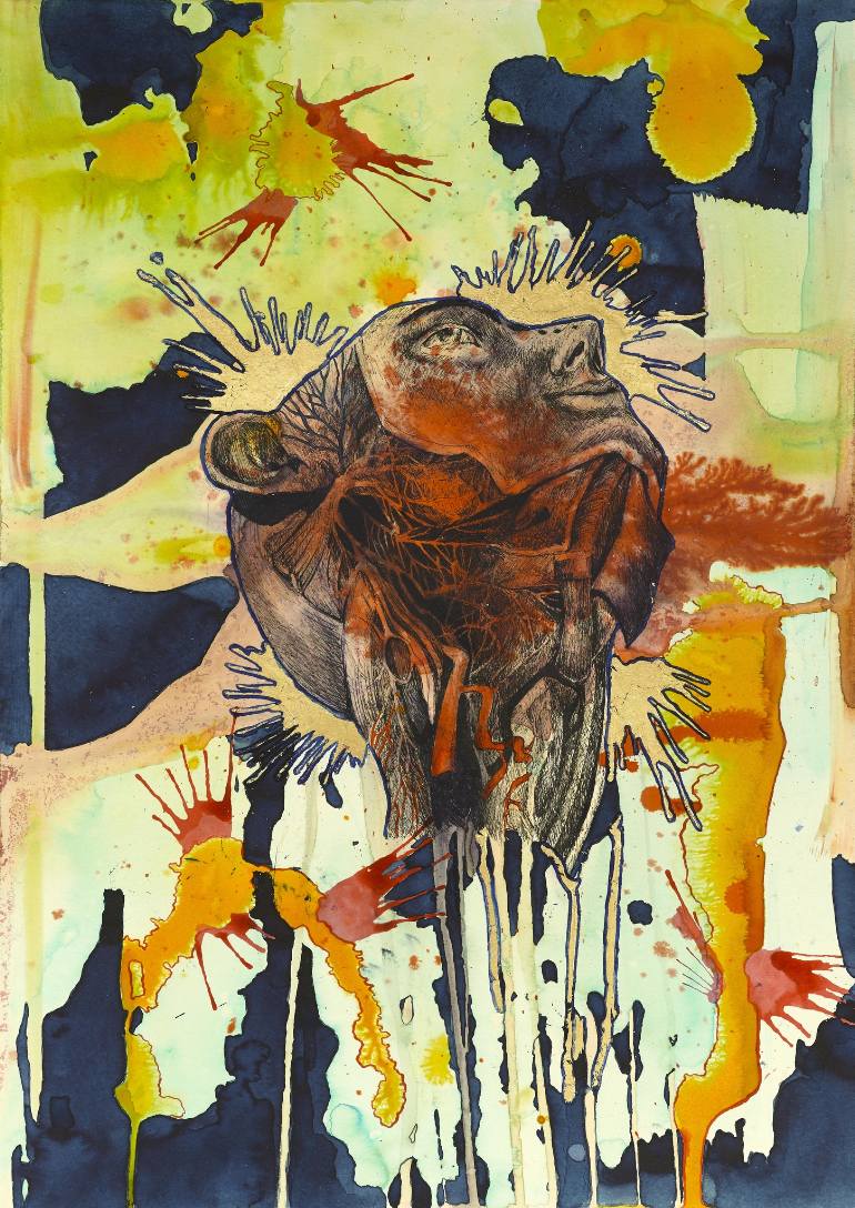 770x1088 Saatchi Art Asclepius Painting By Ann Mackowski - Asclepius Painting