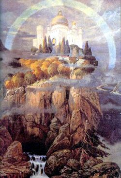 250x366 Glowing Asgard, From Norse Myth Norse Mythology - Asgard Painting