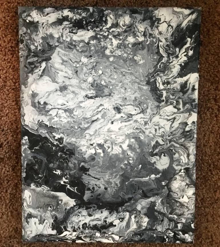 770x864 Saatchi Art Ebb And Flow In Sea Of Ash Painting By Caitlin Edwards - Ash Painting