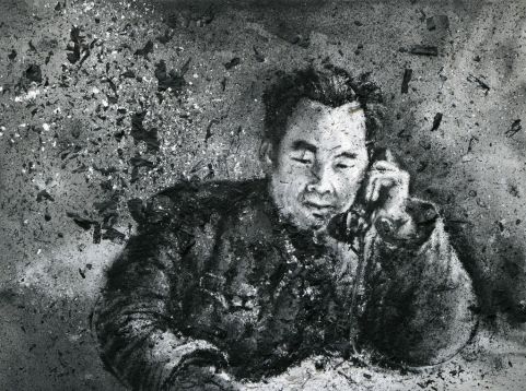 481x358 Zhang Huan Painting - Ash Painting