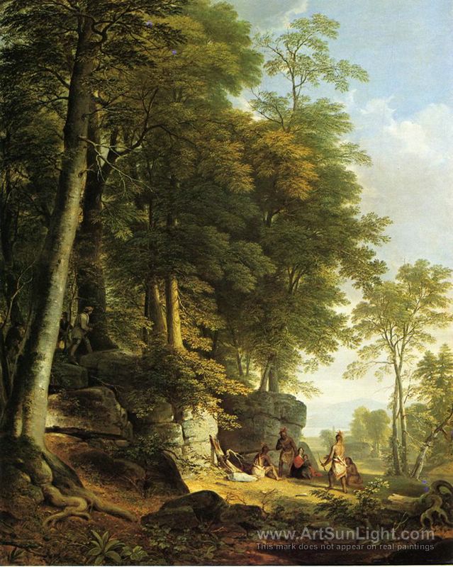 639x800 Indian Rescue 1846 - Asher Painting