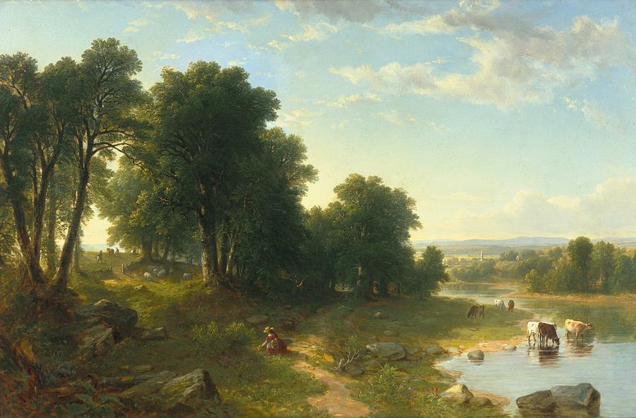 900x591 Strawberrying Painting By Asher Brown Durand - Asher Painting