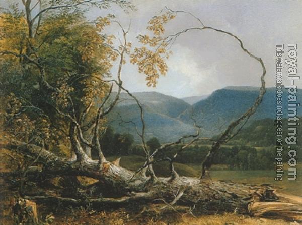 600x446 Study From Nature, Stratton Notch, Vermont By Asher Brown Durand - Asher Painting