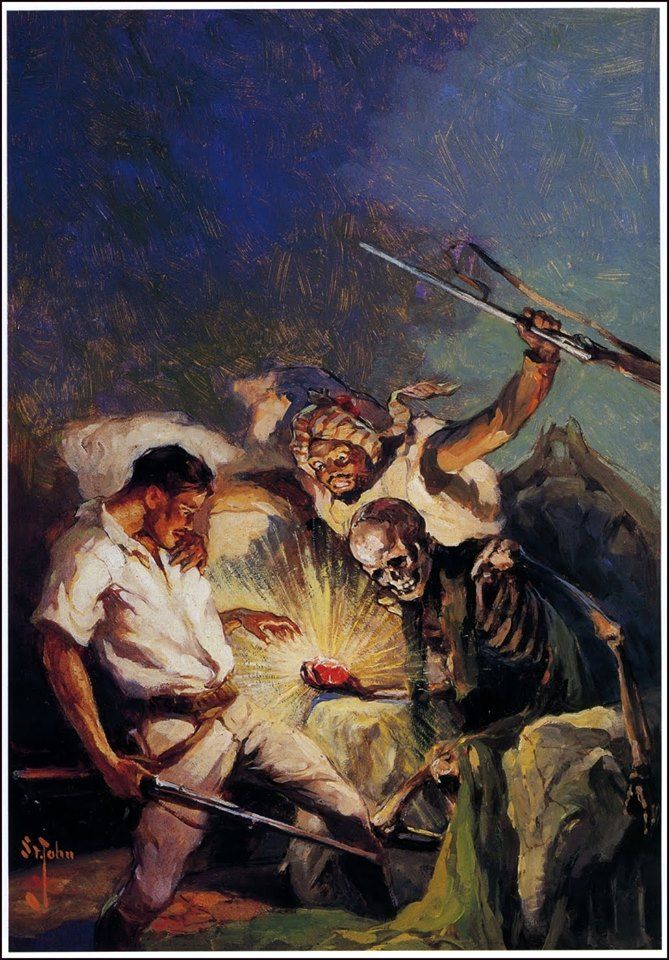 669x960 Painting By Allen St. John For The Fire Of Ashurbanipal Art - Ashurbanipal Painting