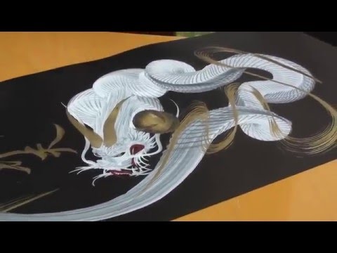 480x360 Intense Painting Skills Single Stroke Painting Chinese Dragon - Asian Dragon Painting