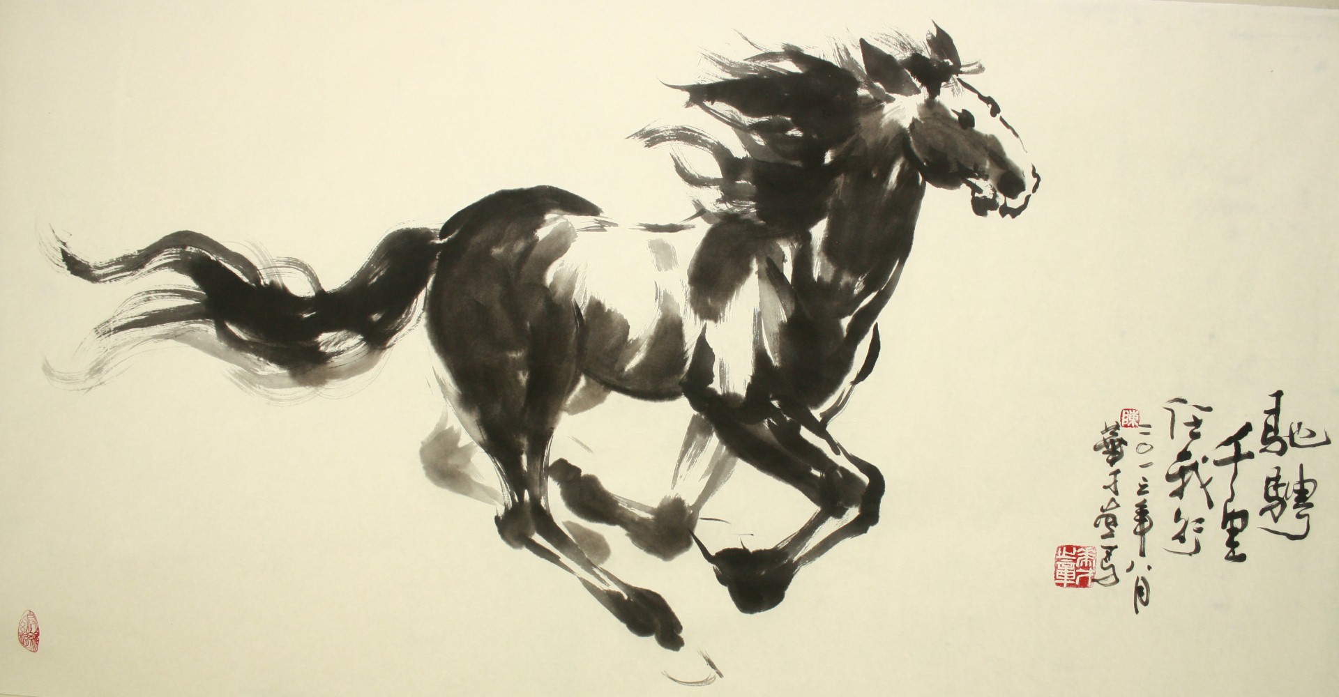1920x1000 Feng Shui Paintings Simon Chan's Art - Asian Horse Painting