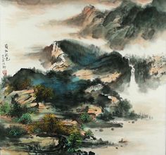 Asian Landscape Painting at PaintingValley.com | Explore collection of ...