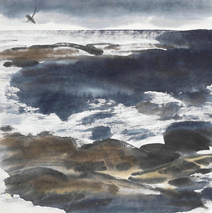 298x300 Asian Wave Paintings - Asian Ocean Painting