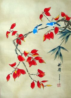 236x327 Crows In Fall 14x18.jpg Featured Artist - Asian Silk Painting
