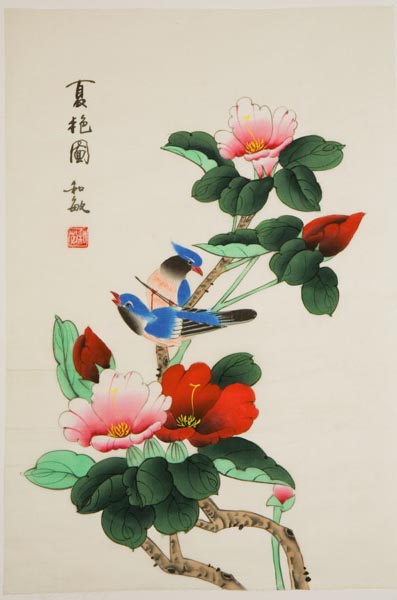 397x600 Tamara Silk Painting - Asian Silk Painting