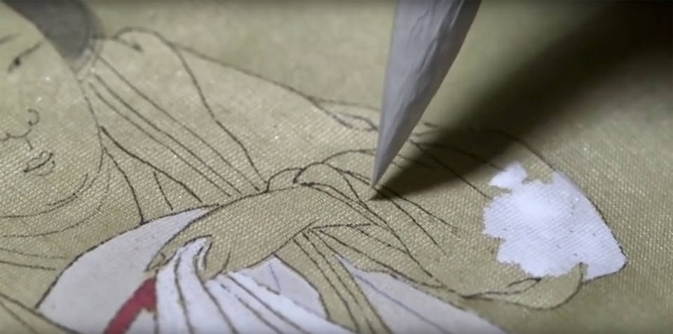 960x477 Vampa Chinese Gongbi Silk Painting - Asian Silk Painting