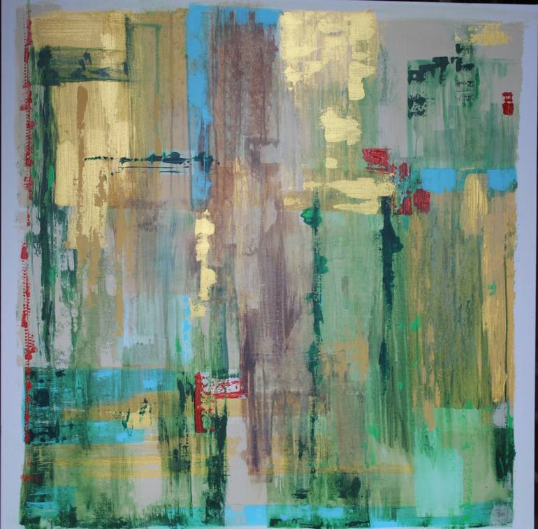 770x758 Saatchi Art Living In Asian Style Painting By Russtina Green - Asian Style Painting