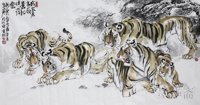 640x336 Free Shipping Huge1pc Traditional Chinese Painting Handpainted - Asian Style Painting