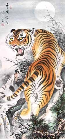 224x480 Google Image Result For Httpwww.the Gallery - Asian Tiger Painting