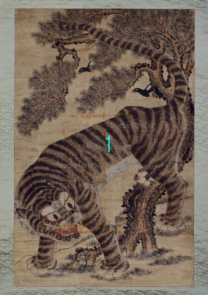 707x1000 Korean Art - Asian Tiger Painting