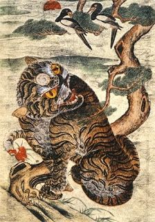 224x320 Asian Tiger Paintings Asian Tiger Paintings Tigers - Asian Tiger Painting