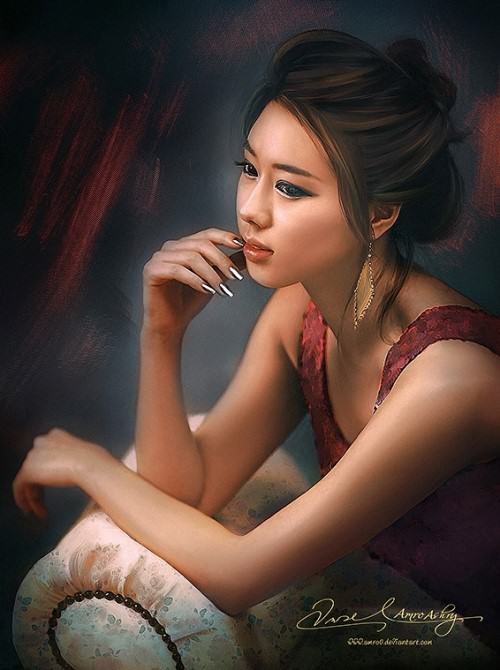 500x670 Beauty Will Save, Viola, Beauty In Everything - Asian Woman Painting