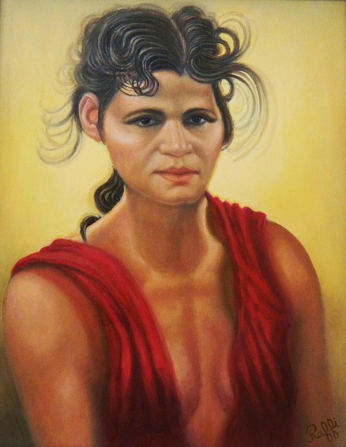 697x900 Central Asian Woman Painting By Raffi Jacobian - Asian Woman Painting