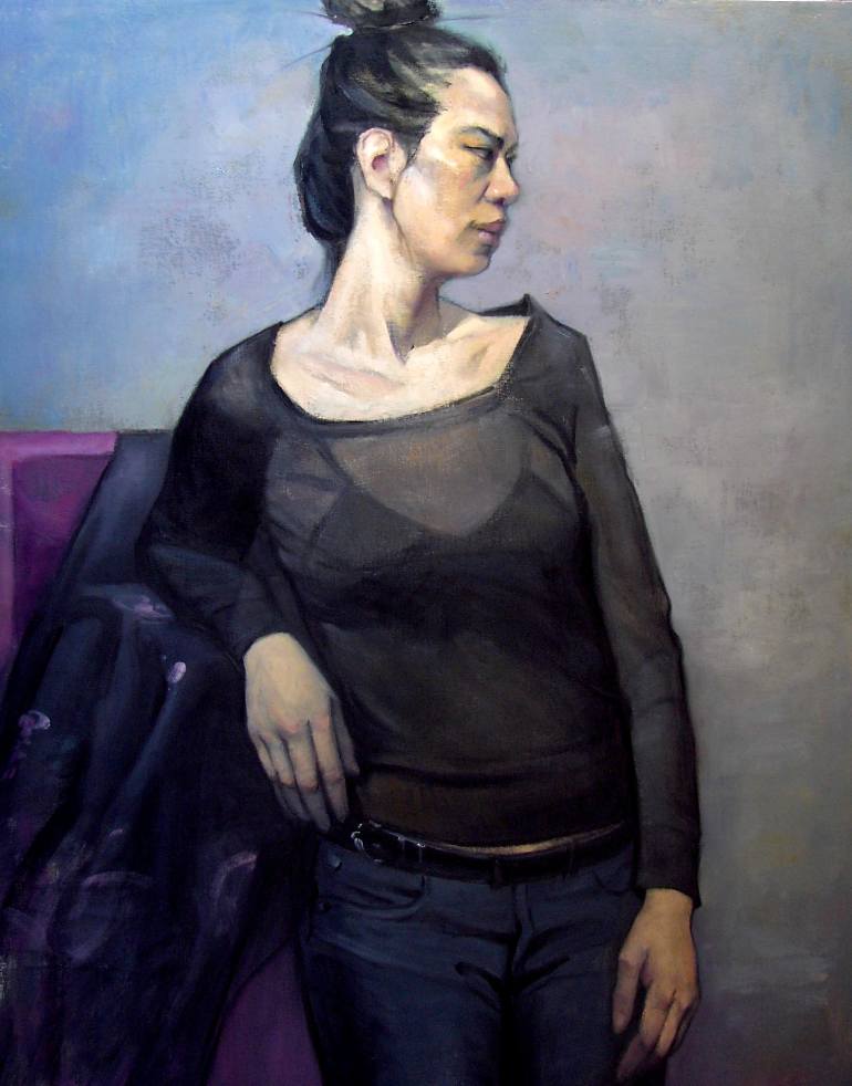 770x982 Saatchi Art Asian Woman Painting By Alfred Colella - Asian Woman Painting