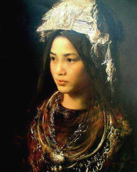 479x600 Asian Art Paintings For Sale Online - Asian Woman Painting