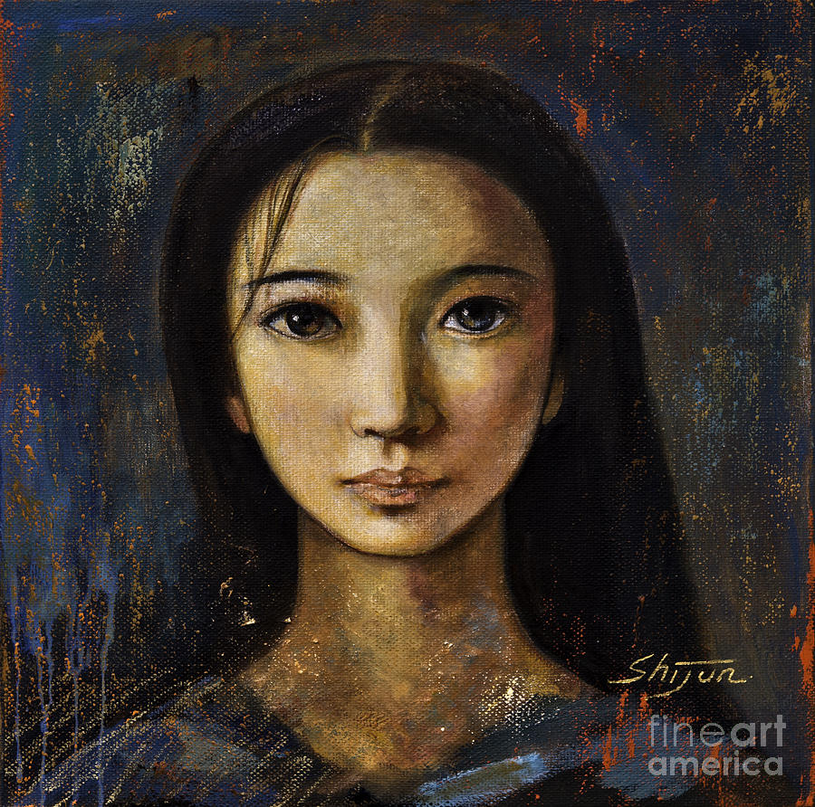 900x892 Asian Girl Paintings Fine Art America - Asian Woman Painting